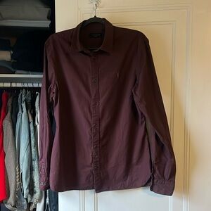 ALLSAINTS HAWTHORNE LONG SLEEVE BUTTON UP SHIRT